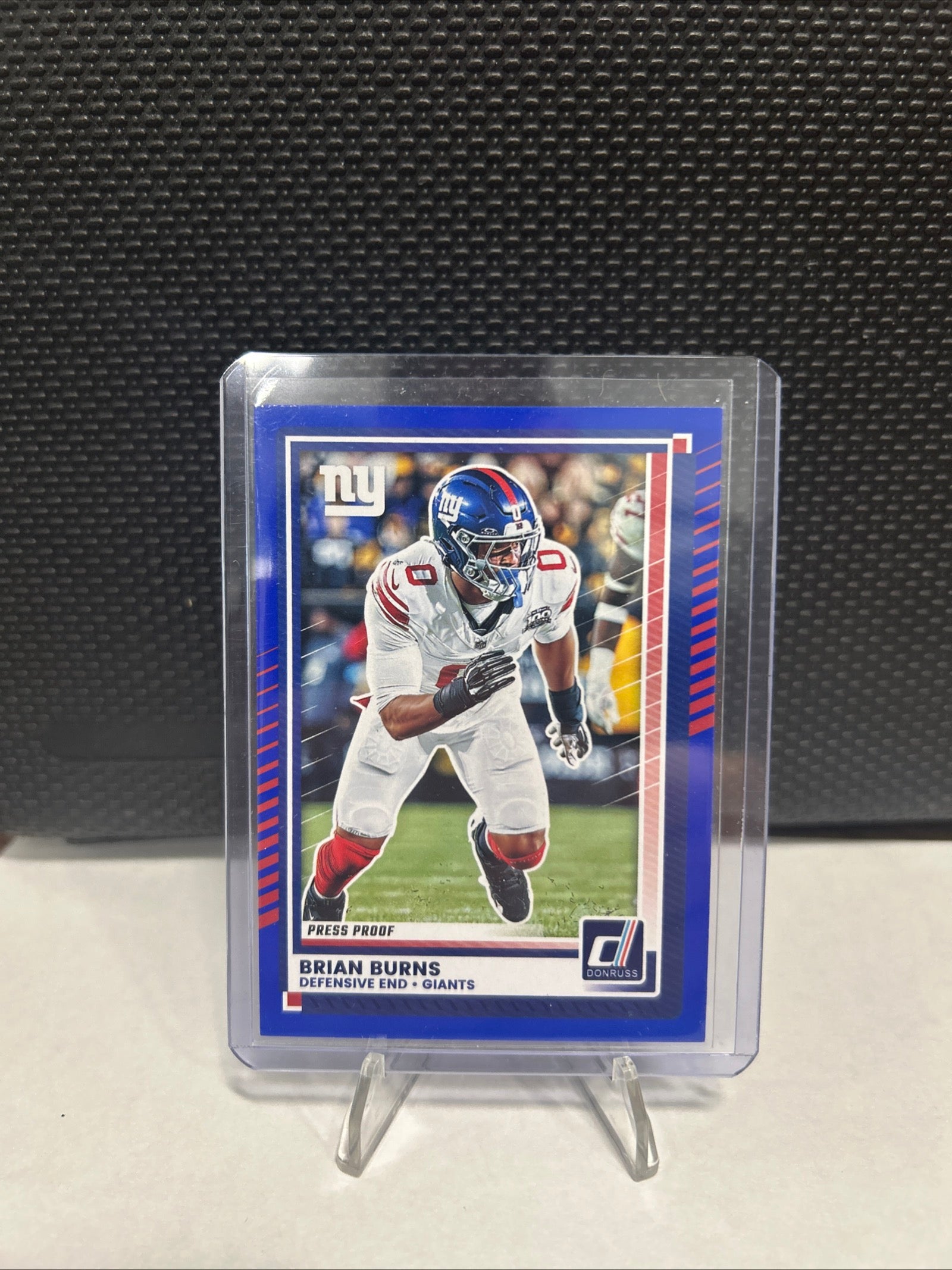 2025 Panini Donruss Brian Burns Press Proof Blue #181 New York Giants