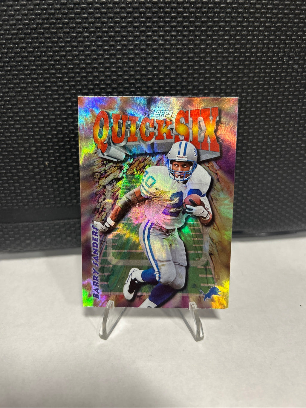 Barry Sanders 1998 Topps Seasons Best Quick Six #28 Insert