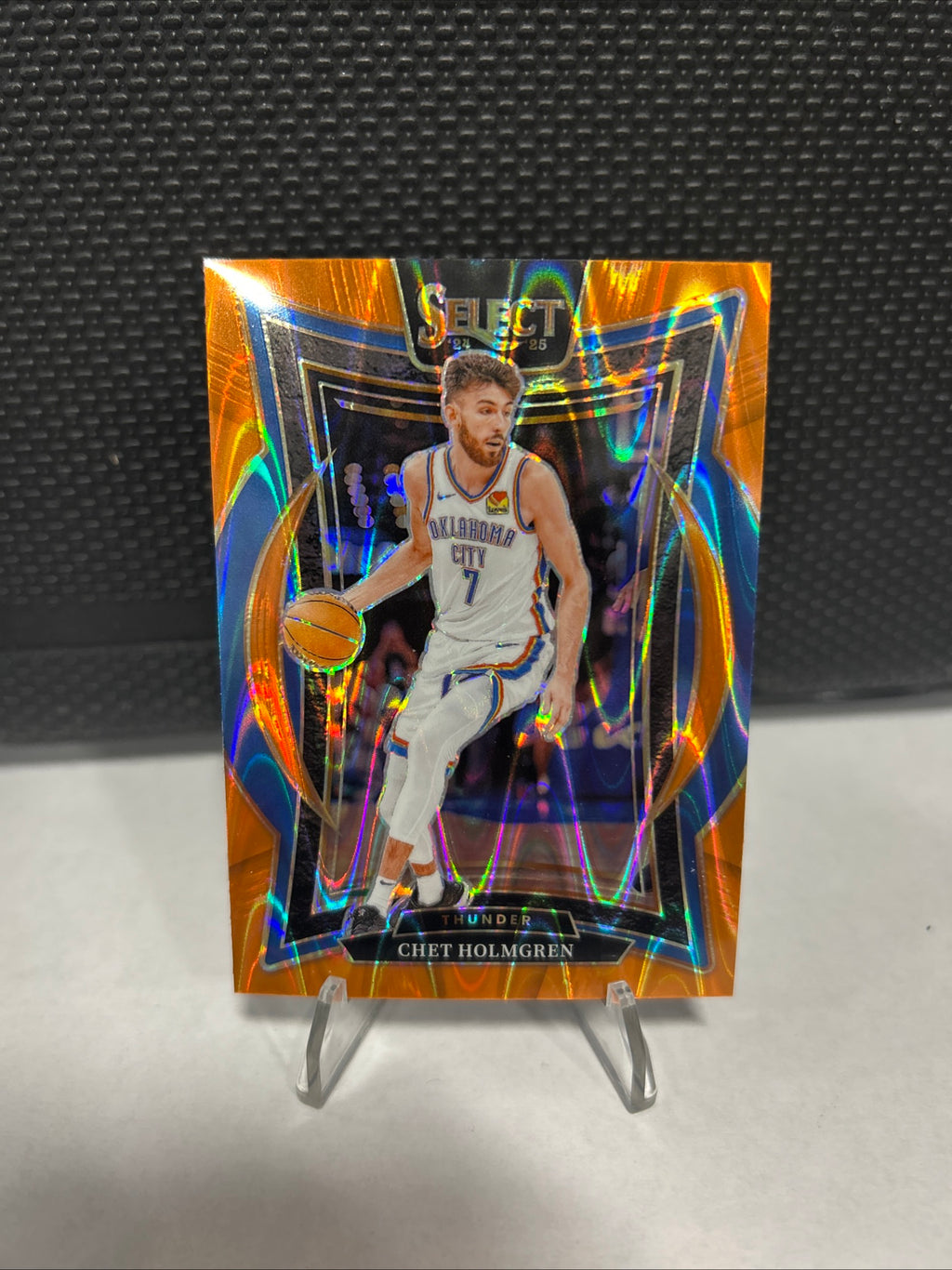 2024-25 Panini Select - Concourse Chet Holmgren #1 Orange Flash Prizm Mint 💎