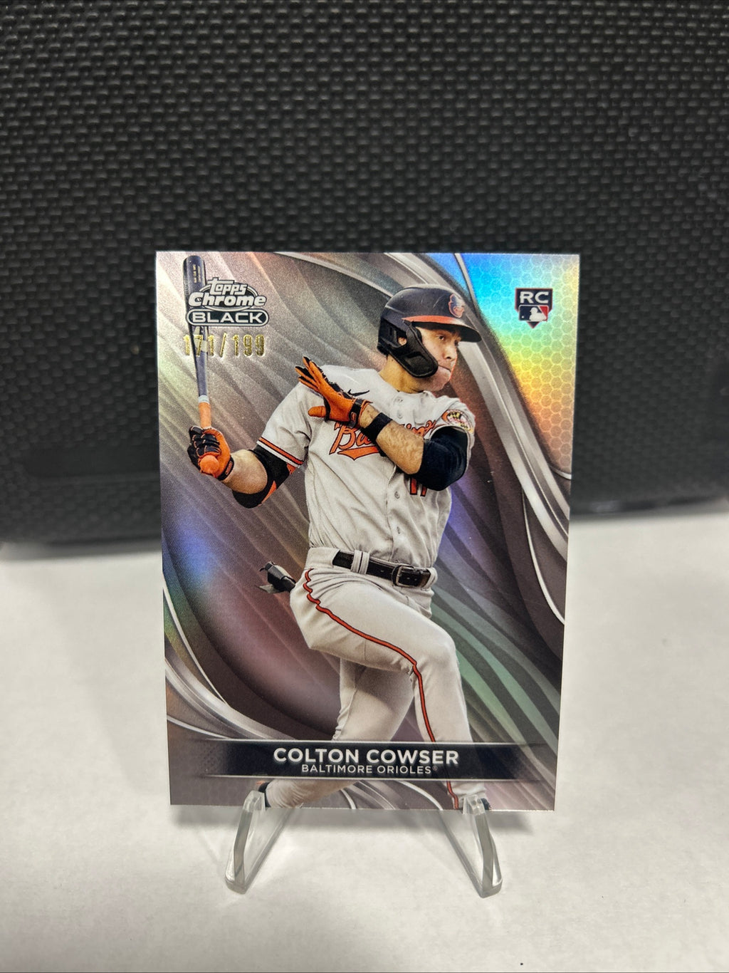 2024 Topps Chrome Black Baseball Colton Cowser Refractor RC 171 /199 #70 Orioles