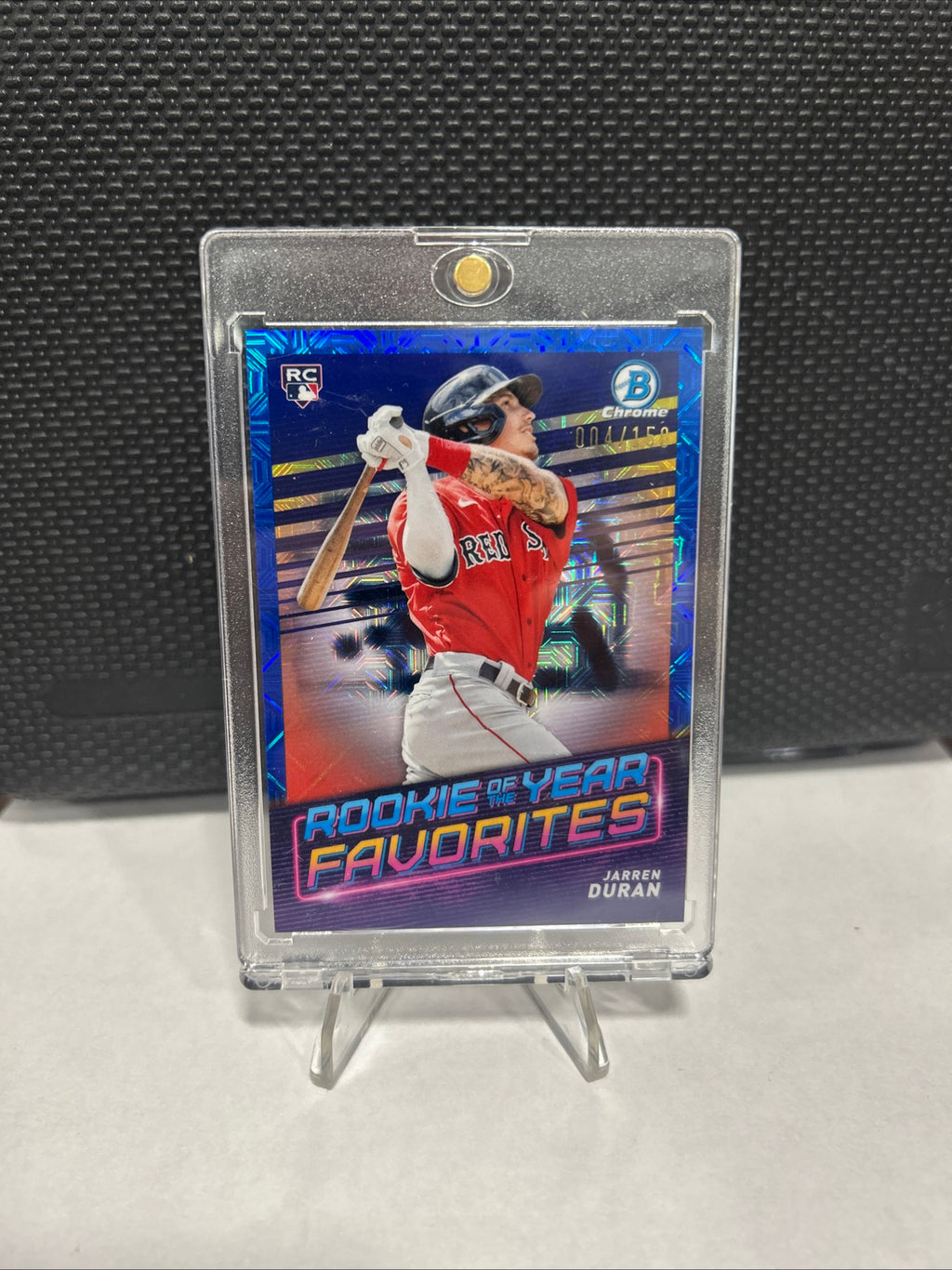 Jarren Duran Rookie OF THE YEAR FAVORITES  #ROYF-2 Bowman Blue Red Sox  004/150