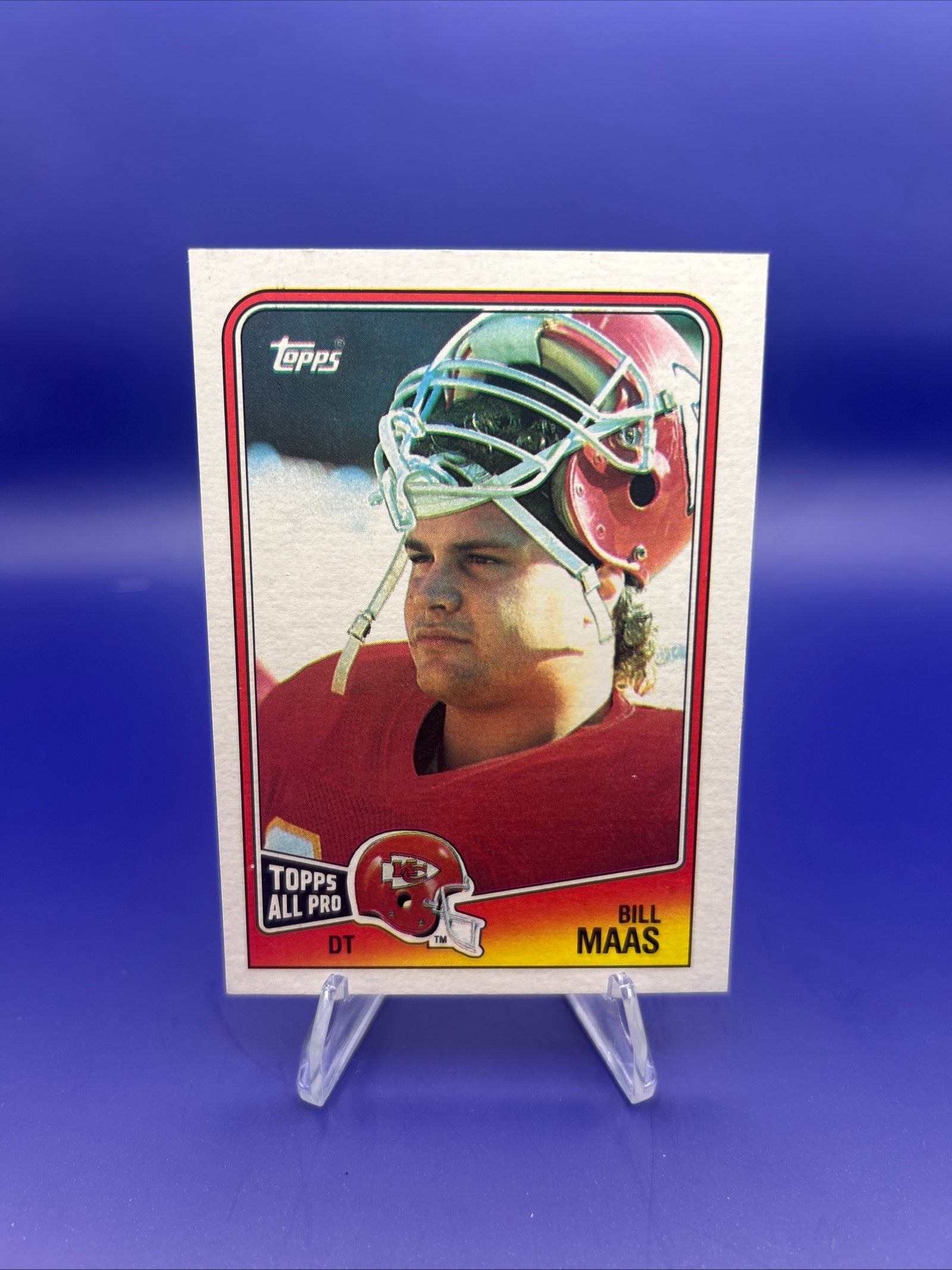 1988 Topps All Pro #368 Bill Maas Kansas City Chiefs Football Card
