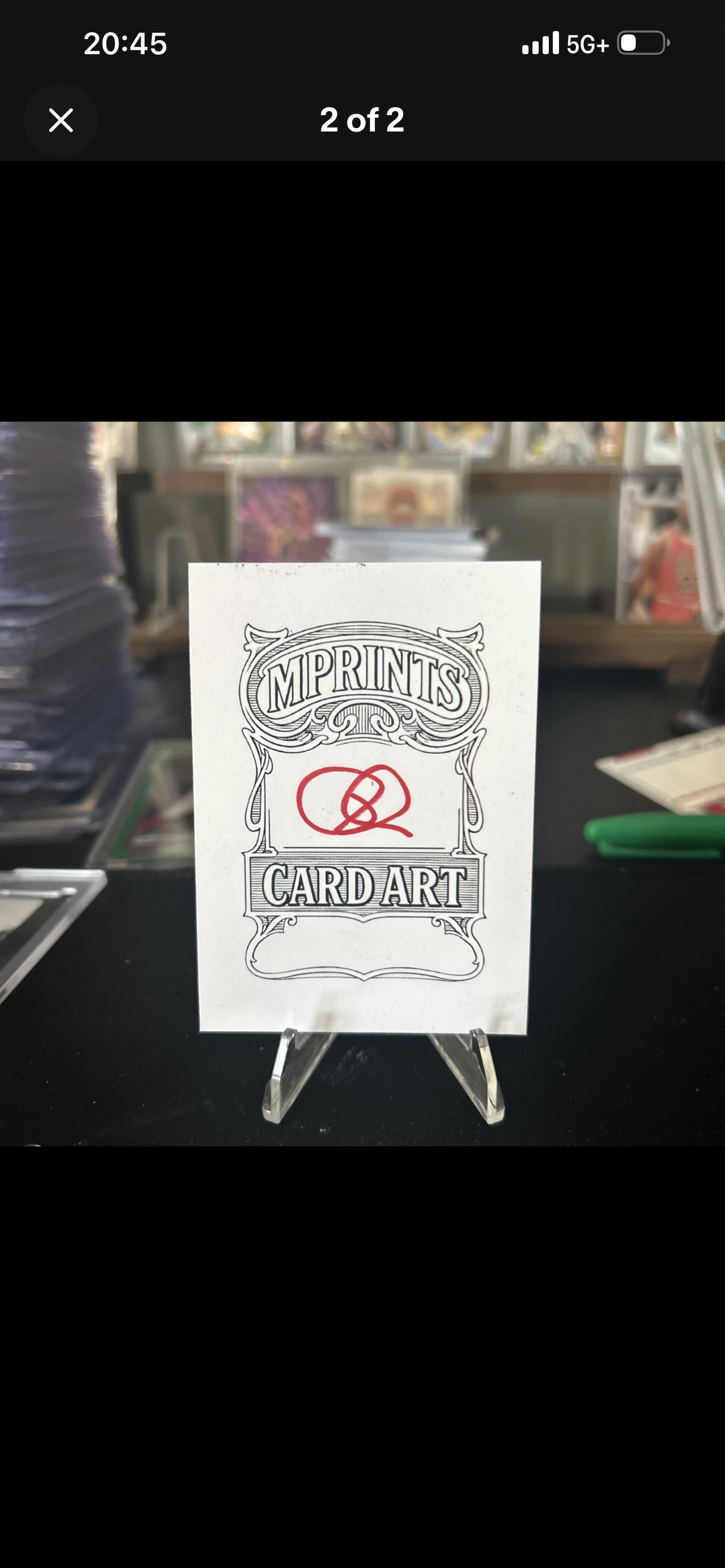 MPrints Card Art Olivia Dunne Autographed Non-Sport Trading Card Pop Century