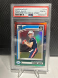 DRAKE MAYE 2024 PANINI DONRUSS OPTIC PREVIEW-RED & GREEN #379 ROOKIE PATS PSA 10