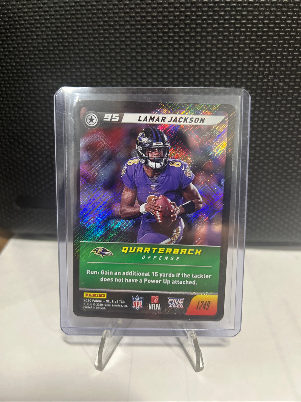 2020 Panini NFL Five TCG Galactic- Lamar Jackson #L249- Baltimore Ravens