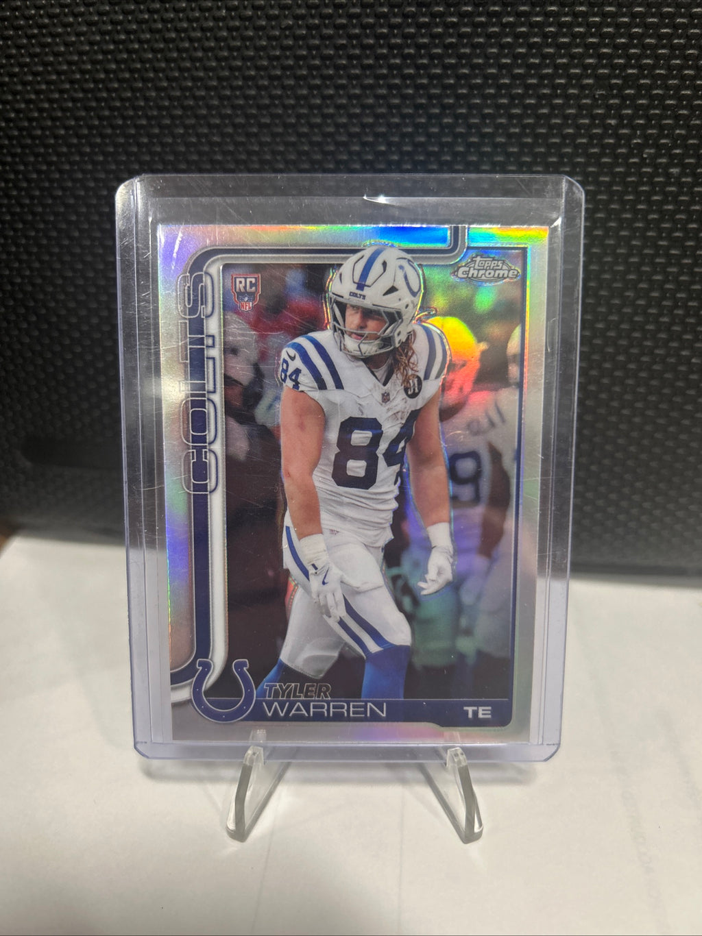 2025 Topps Chrome Football - Tyler Warren Sliver Refractor RC Rookie Colts