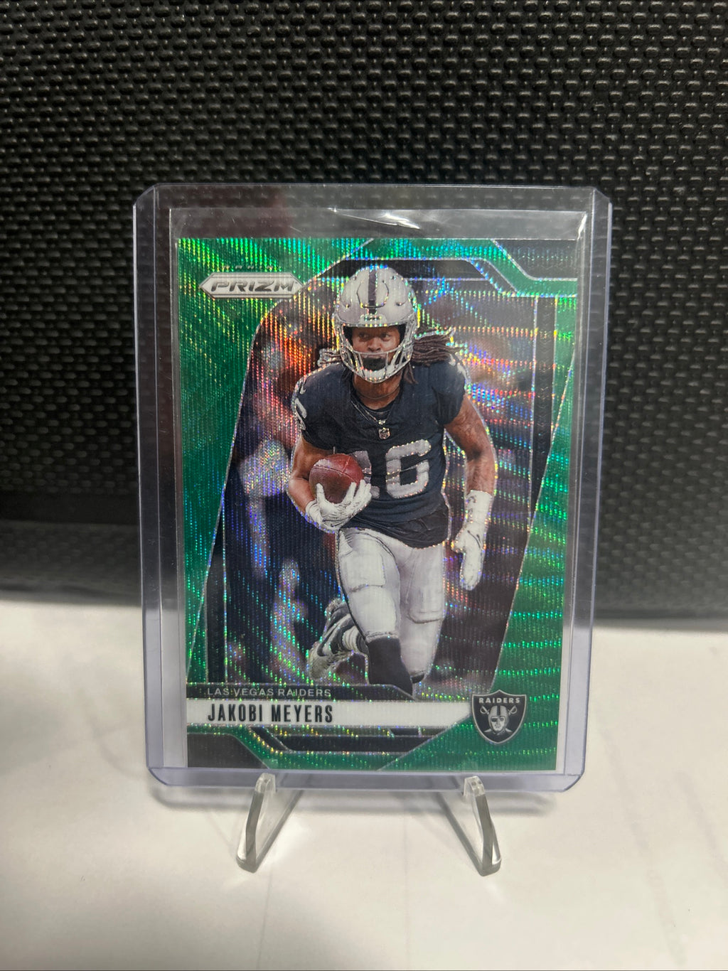 2024 Panini Prizm Jakobi Meyers Green Wave Prizm Raiders