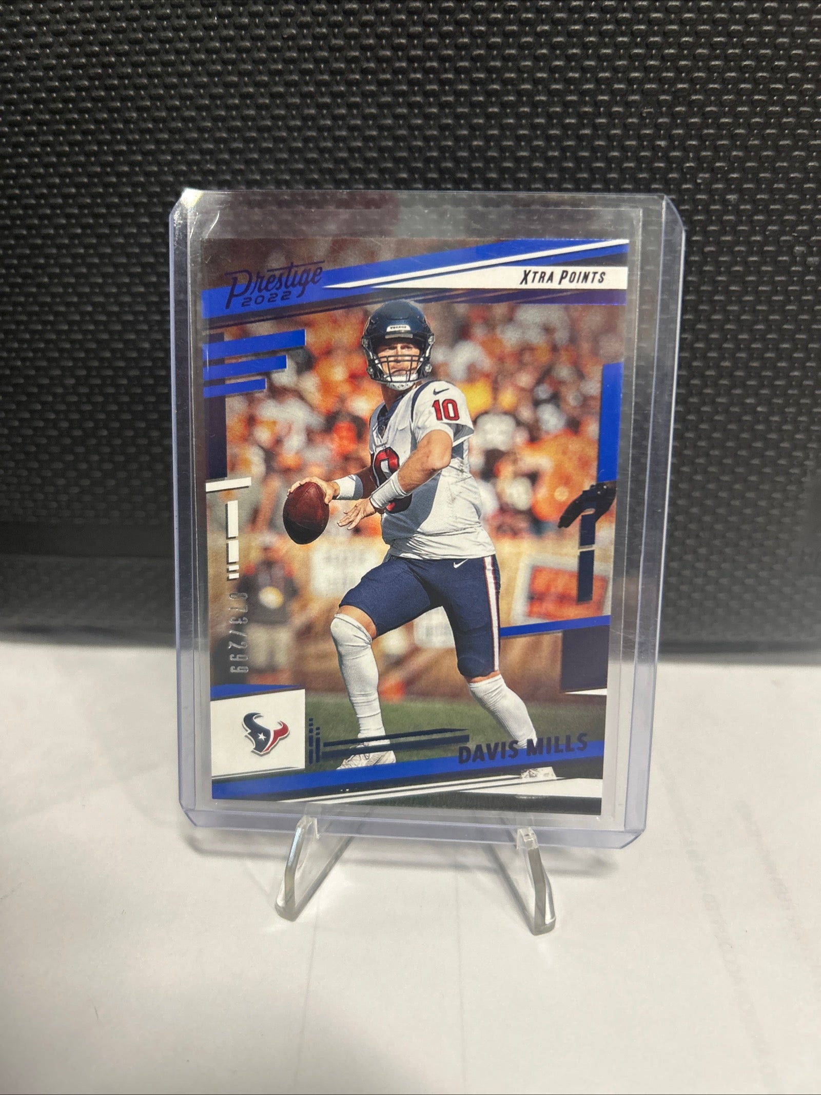 DAVIS MILLS #/299, 2022 "BLUE Parallel" XTRA POINTS Prestige, Houston Texans