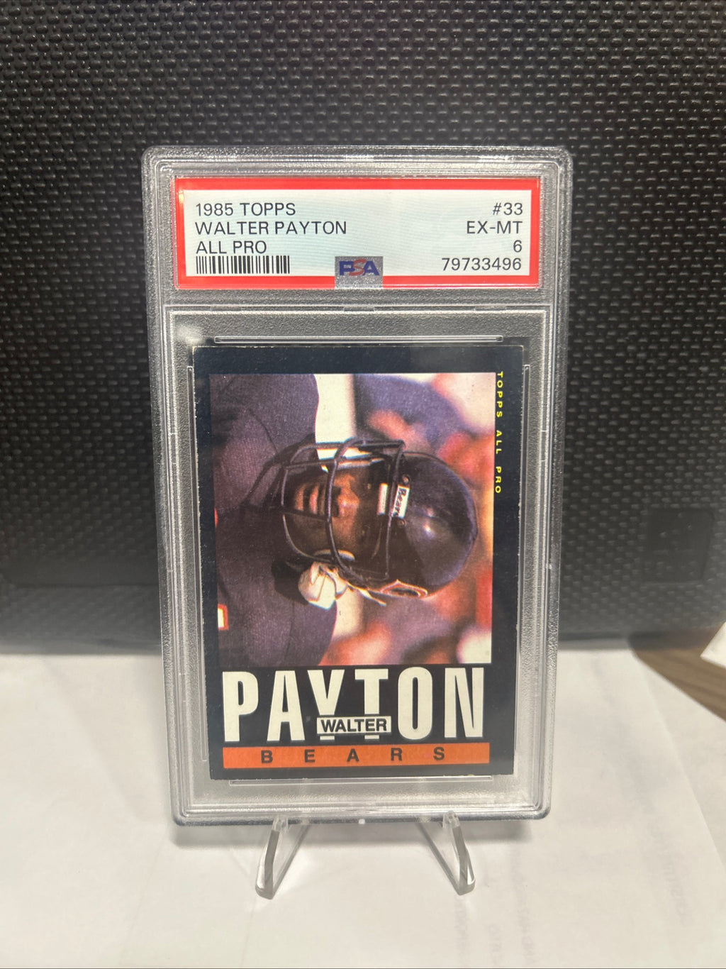 1985 Topps Walter Payton 6 #33 PSA