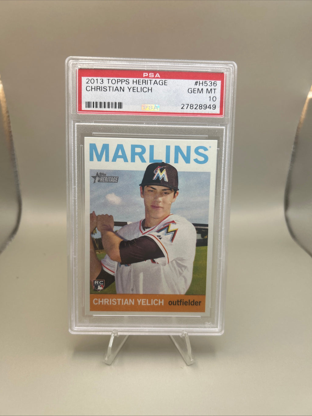2013 Topps Heritage - PSA 10 High Number Christian Yelich #H536 (RC)